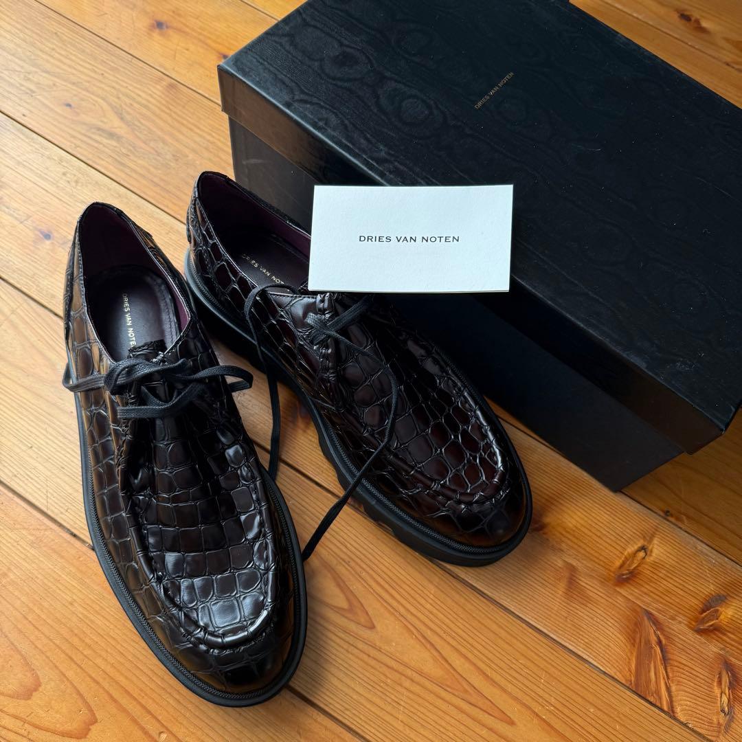 DRIES VAN NOTEN クロコダイル風ローファー DRIES VAN NOTEN クロコダイル風ローファー - メルカリ