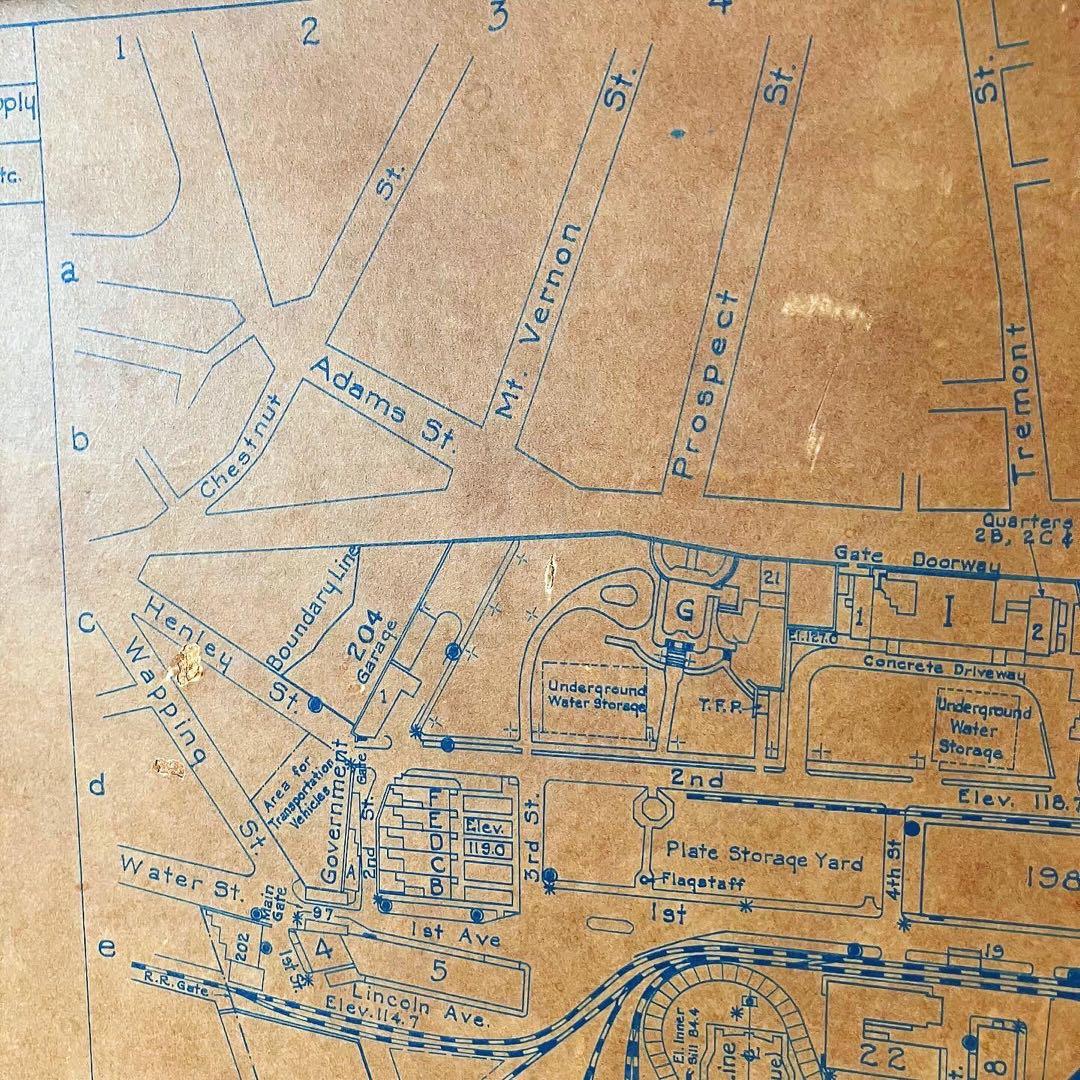アメリカンビンテージ雑貨 古地図 USNAVY ブロカント 古道具 アンティーク