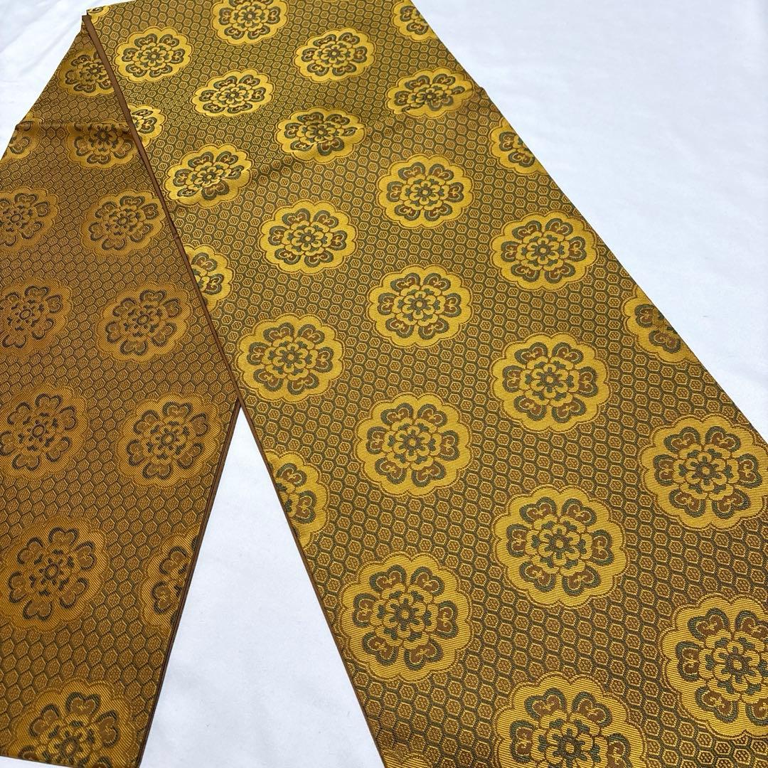 袋帯【龍村晋】傳匠名錦 名物蜀紅錦 正絹 全通柄 フォーマル 礼装用