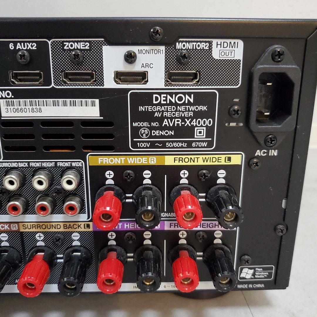 未使用級✨️DENON AVR-X4000 ミドルクラスAVアンプ