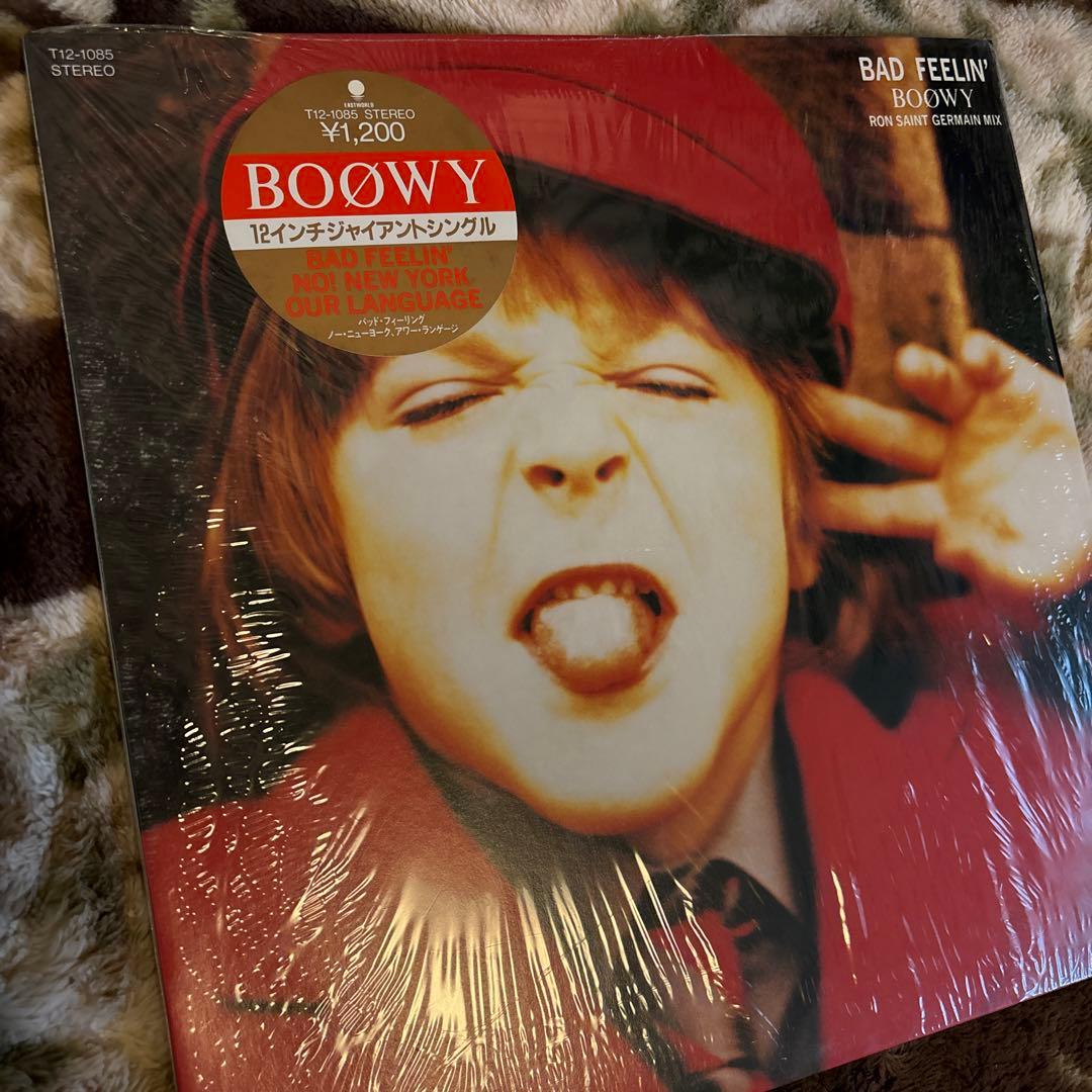 BOØWY／BOOWY／ボウイ／BAD FEELING／氷室京介／レコード／美盤 - メルカリ