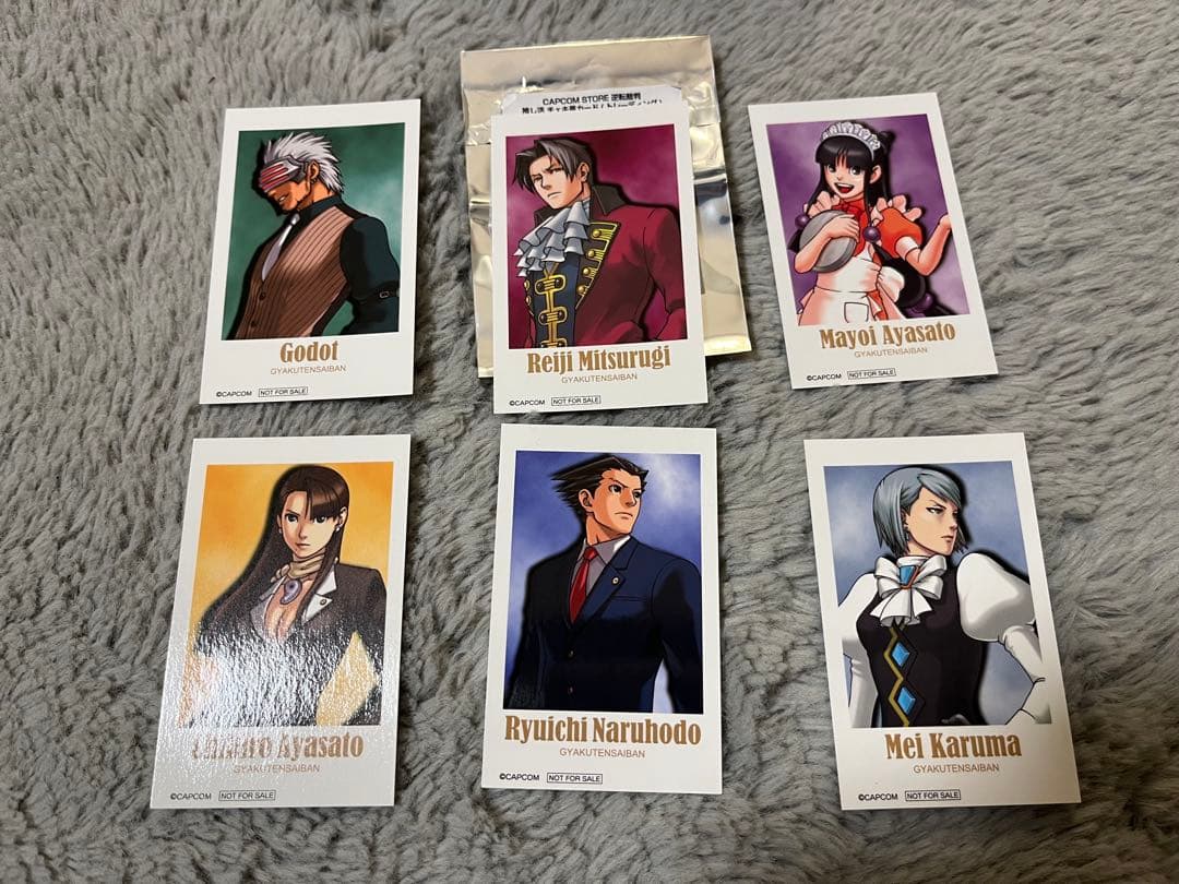 逆転裁判 推し活 特典 トレーディングチェキ風カード 御剣怜侍 成歩堂龍一　6点 逆転裁判 朗読劇 成歩堂龍一 御剣怜侍 特典クリアカードセット - メルカリ