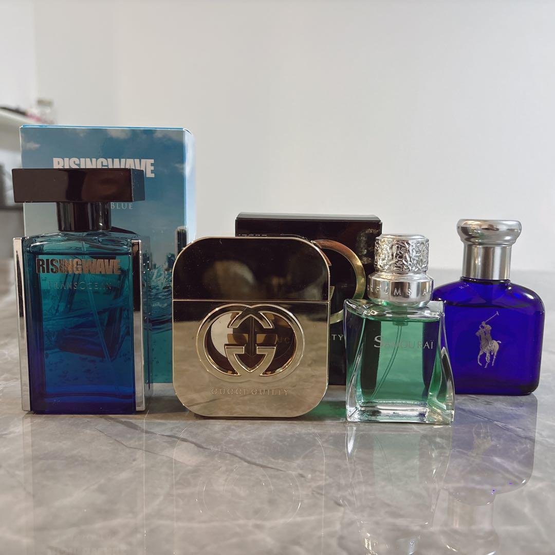 メンズ香水 まとめ売り 4点セットGUCCI サムライ　ポロ ライジングウェーブ メンズ香水 まとめ売り 4点セットGUCCI サムライ ポロ ライジング