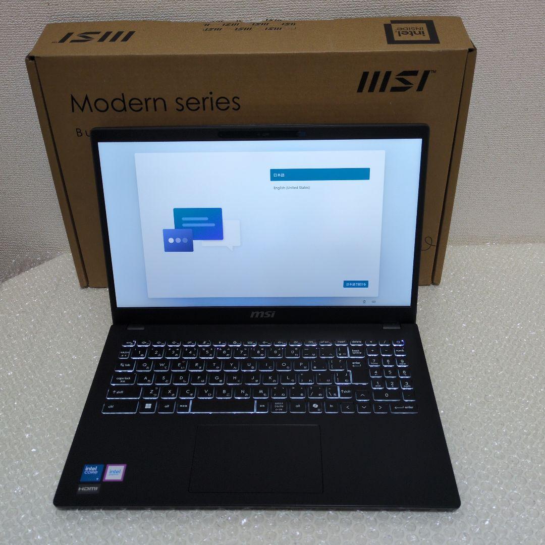 MSI ノートPC Modern-15-H-C2RMG-5929JP MSI ノートPC/Modern/15.6型/intel Core 9 270H/メモリ32GB/SSD 1TB/