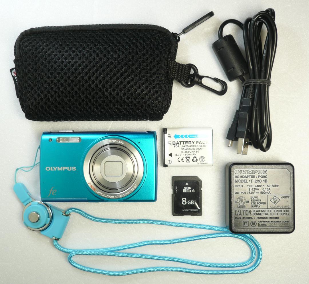 OLYMPUS FE-5050❤️新品バッテリー⭕️実働品★5倍★1400万画素 オリンパス ニュースリリース： 5倍ズーム、トレンドカラーのスリム