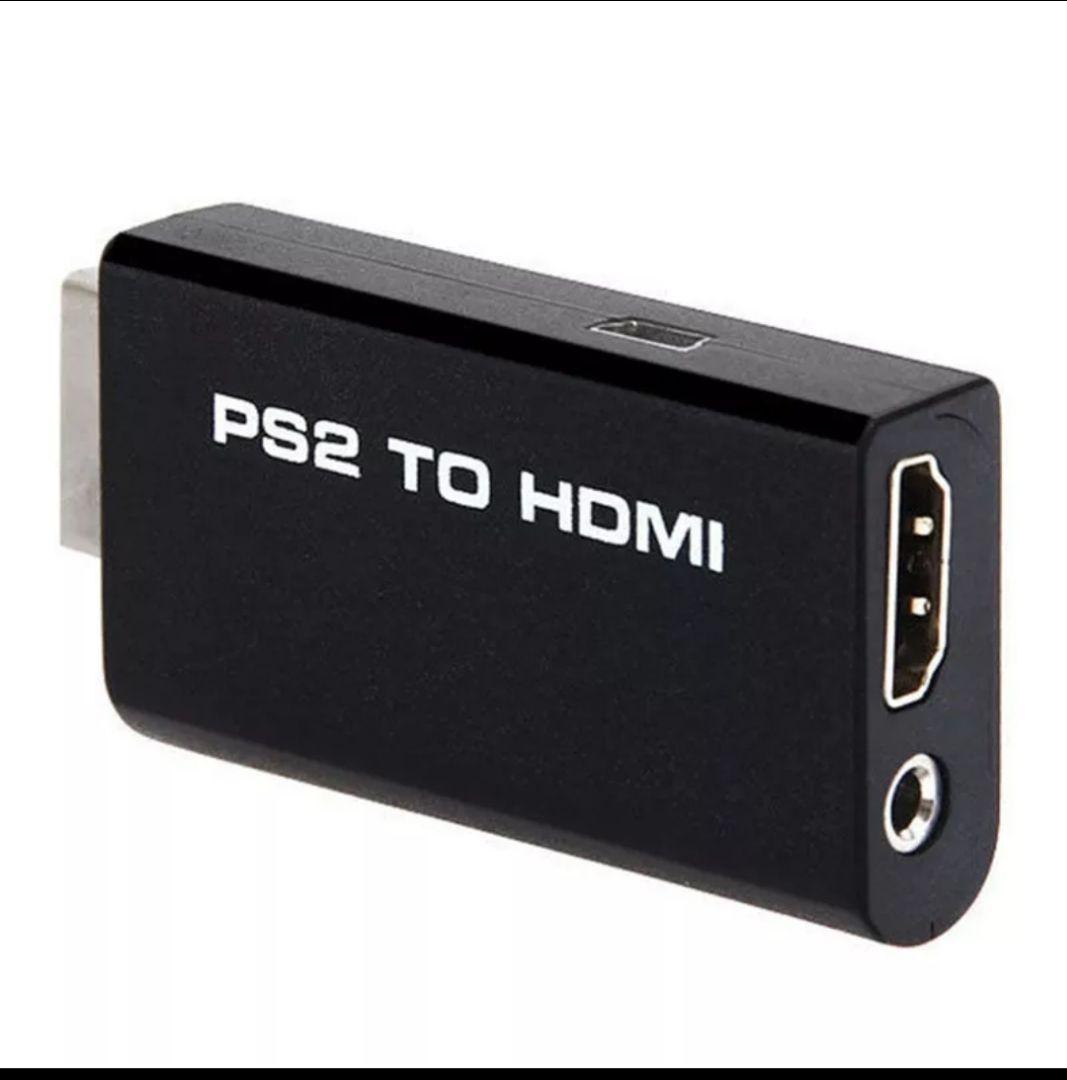 PlayStation 2 HDMI変換 PS2 to HDMI 変換アダプター プレステ2 +HDMIケーブル0.5m : r-honpo