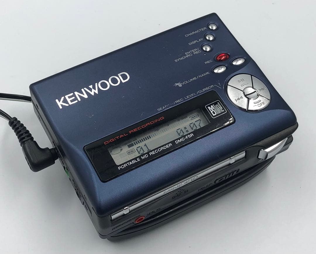 録音再生○ KENWOOD DMC-F5R ポータブルMDレコーダー - メルカリ