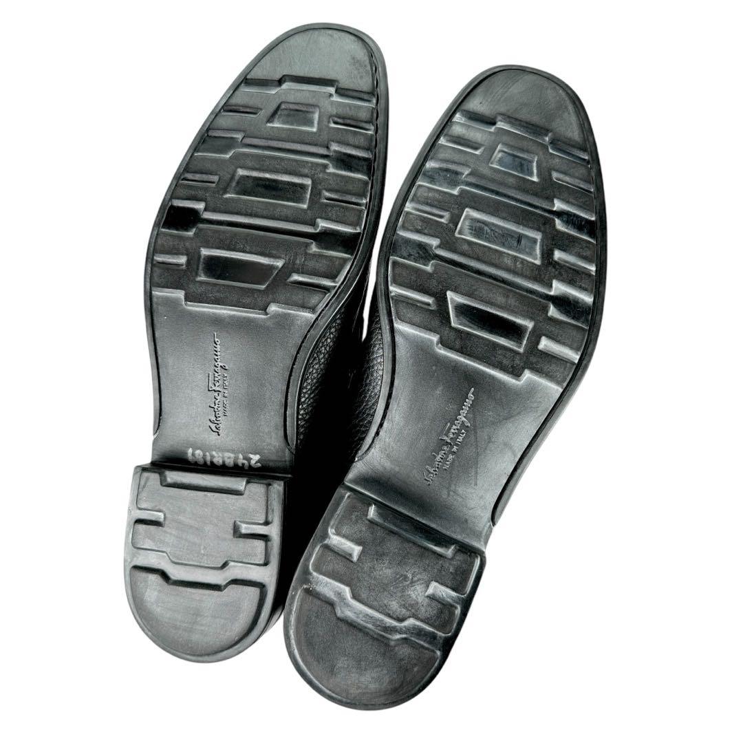 ☘️極美品 サルヴァトーレフェラガモ モカシン ガンチーニ シボ革