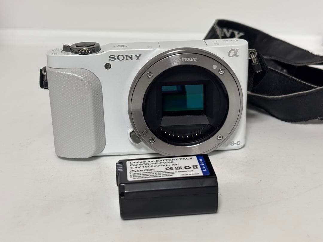美品】SONY ソニー NEX-3N ボディ ホワイト - メルカリ