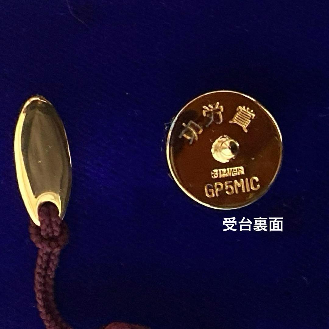 全日本海員組合特別功労賞✴︎タイピン バッジ 貴金属18金 シルバー