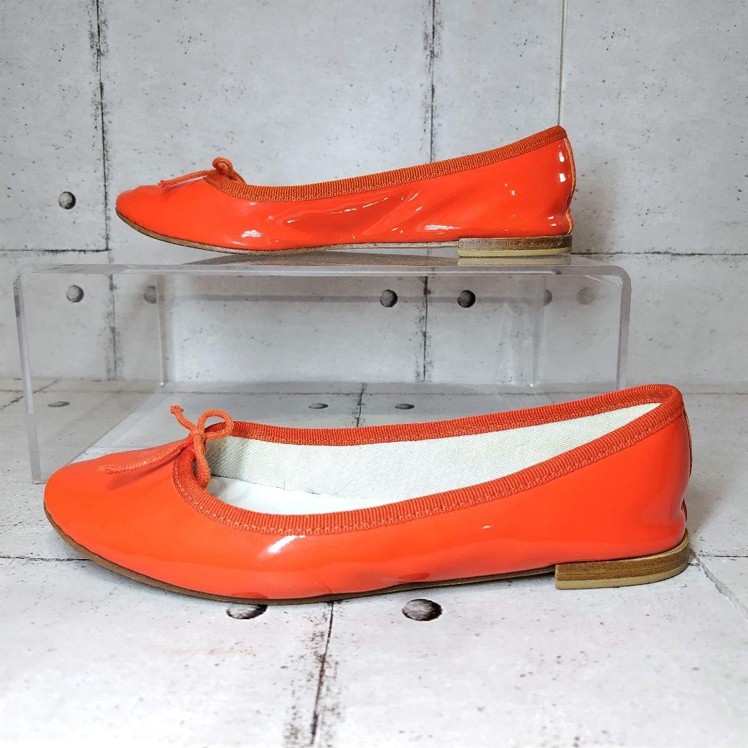レペット repetto 37 パテント バレエシューズフランス製 エナメル