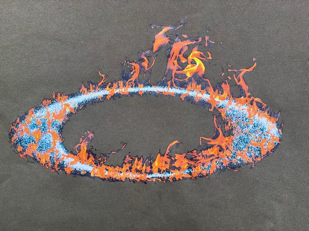 OAKLEY オークリー カーキ ファイヤー フレイム エンブレム スウェット