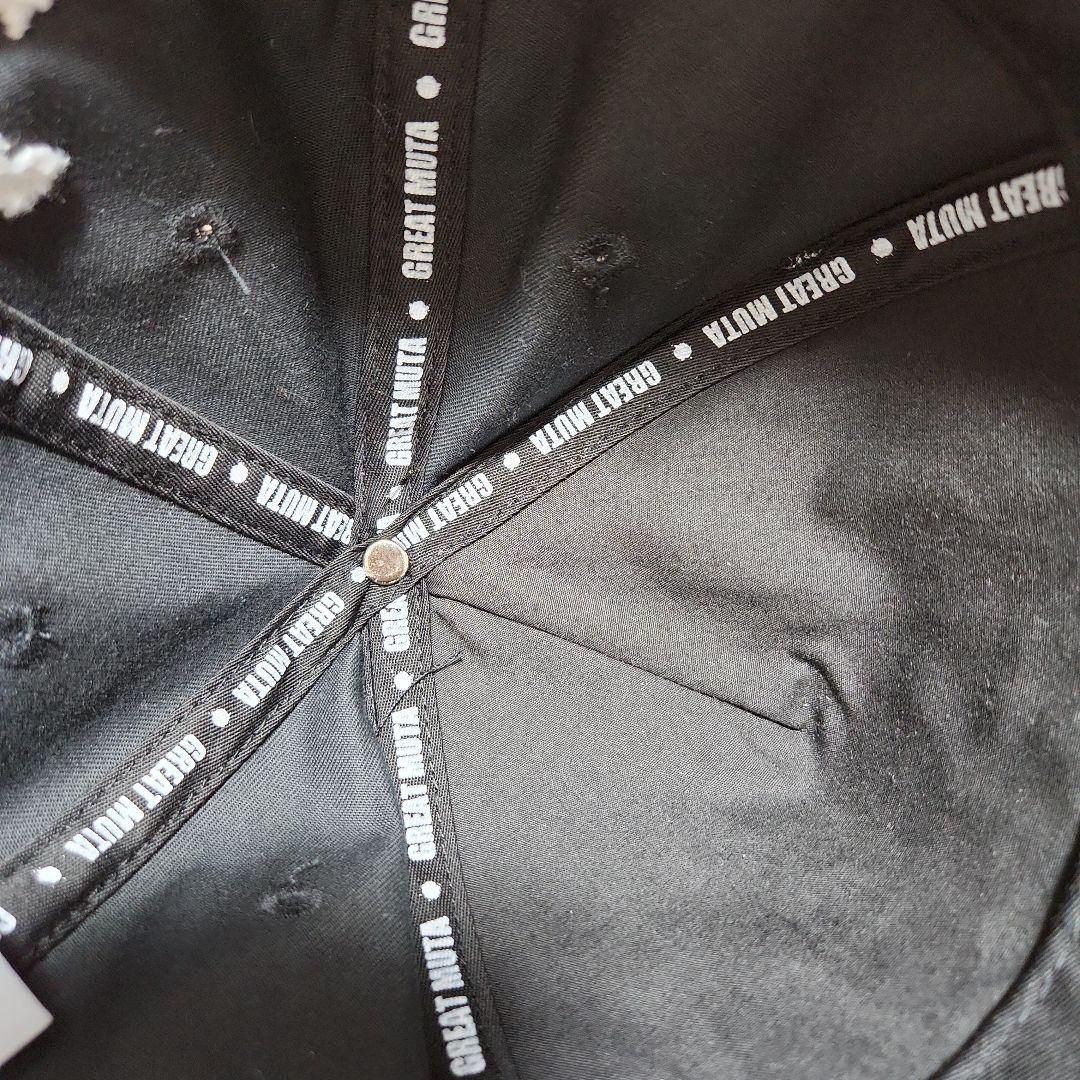 グレート・ムタ 武藤敬司 【刺繍ロゴ】キャップ（黒） - メルカリ