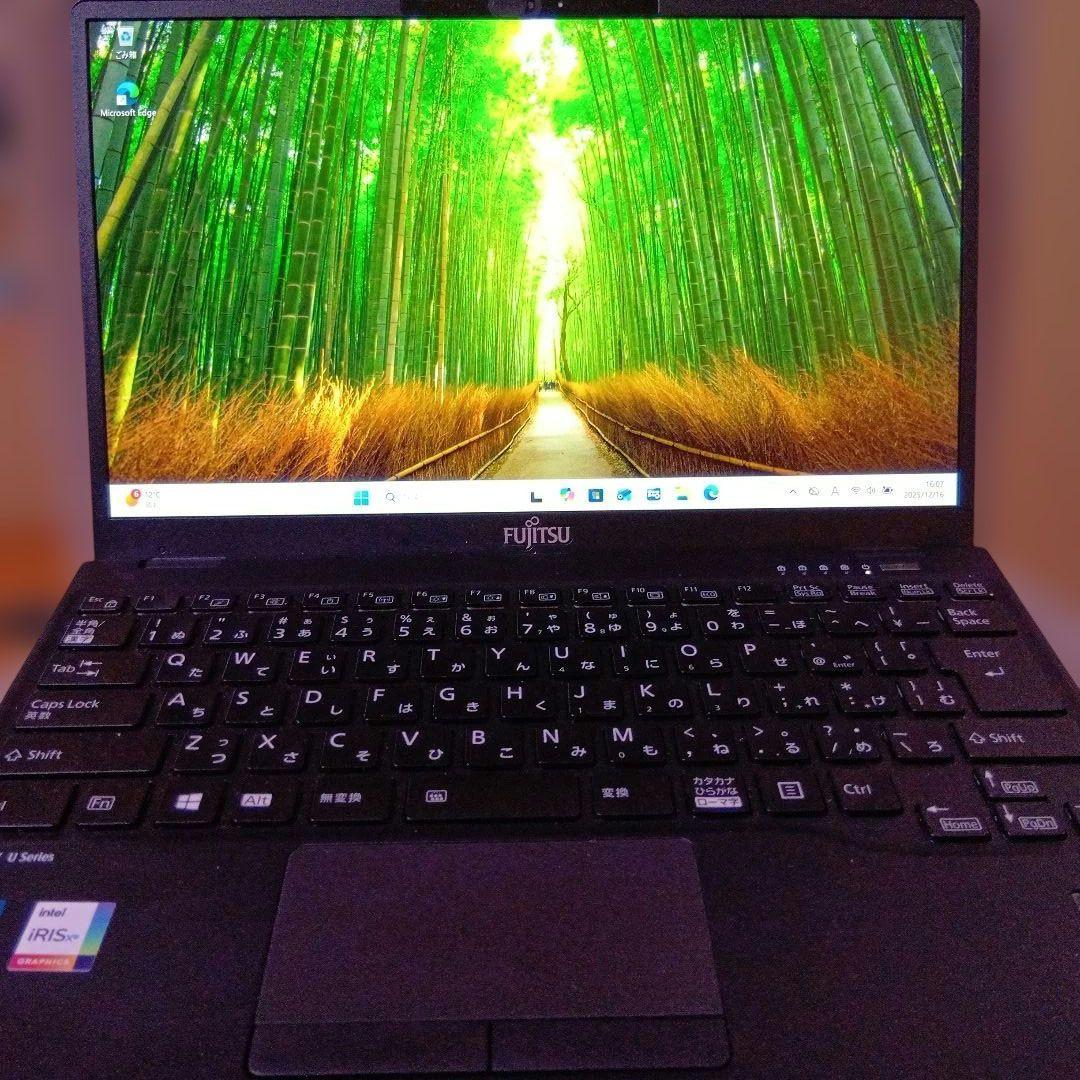X⑤ 富士通　ＦＭＶＵ34011　U9311/F 富士通（FUJITSU） ノートパソコン Office搭載 新品 同様 Win10 SSD