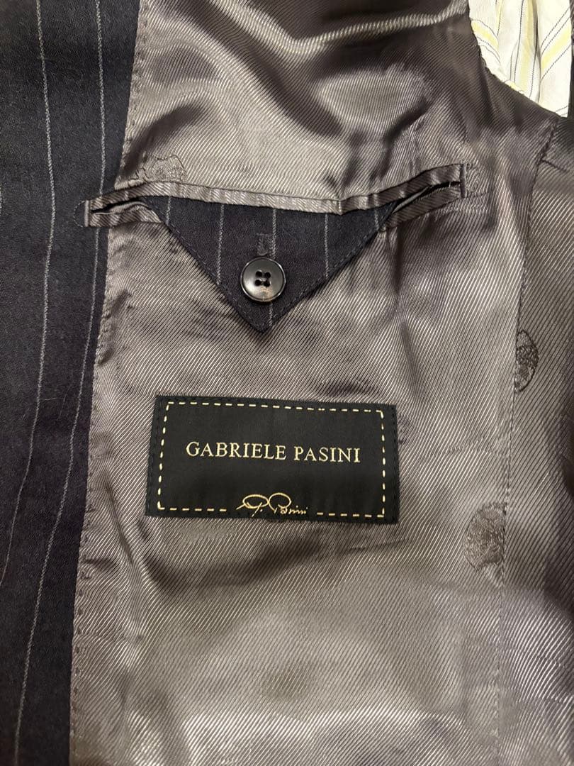 GABRIELE PASINI◇セットアップ/44/ ダークグレー ストライプ