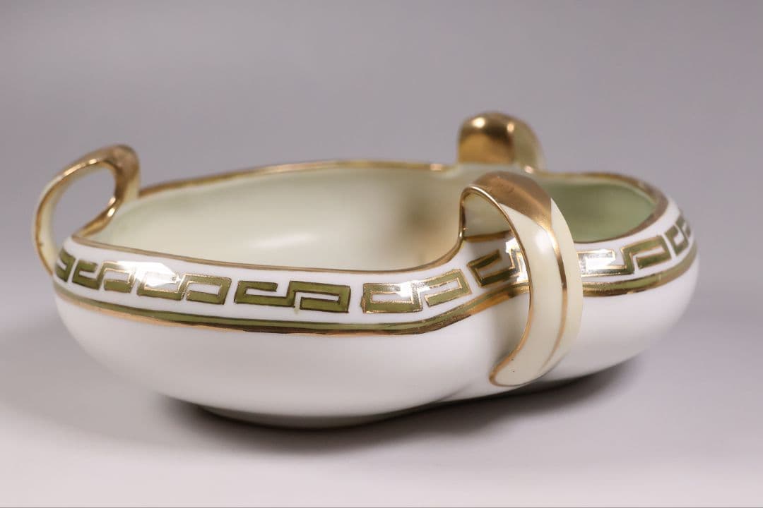 CM307】オールドノリタケ 草花 三耳 皿 鉢 幅18.3cm 金彩 水仙 - メルカリ