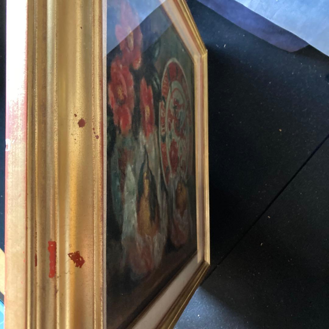 伝 椿貞雄「静物」額53×60￼cm 絵￼38×45cm 岸田劉生￼の愛弟子 - メルカリ