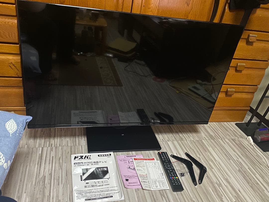 ドンキホーテオリジナル 4K対応43型液晶テレビ LE-434S4KT-BK 情熱価格×TCL QLED 43型4Kスマート液晶テレビ｜AV/音響/イヤホン｜商品