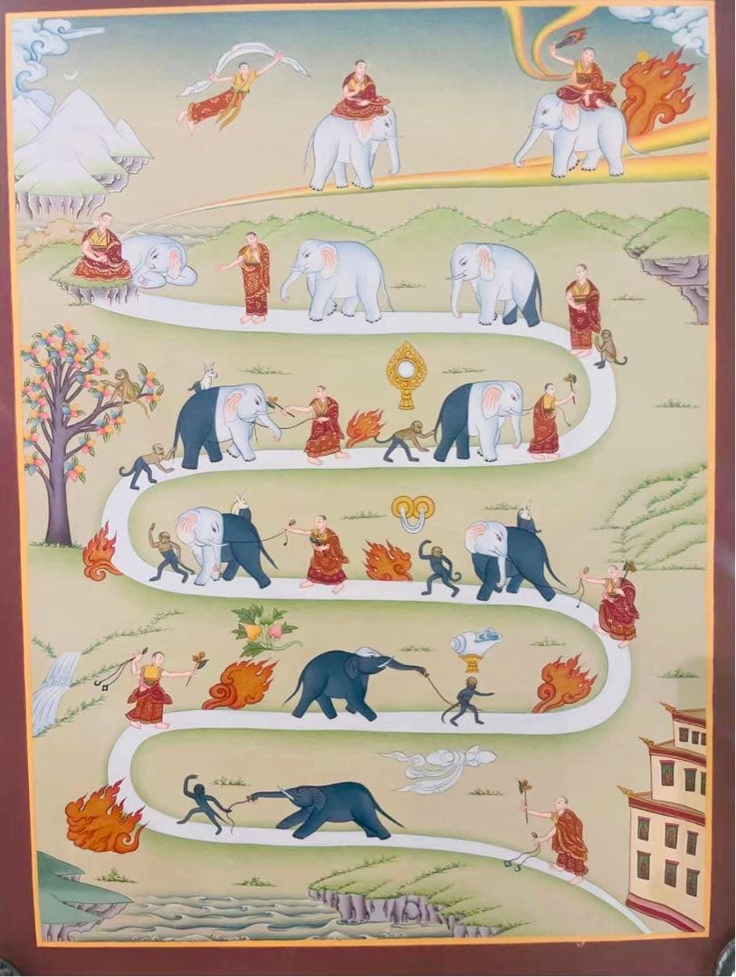 チベット手描き　ニルヴァーナ涅槃への道 RYO OGATAが個展「NIRVANA」を開催。仏教絵画に描かれる物語に着想