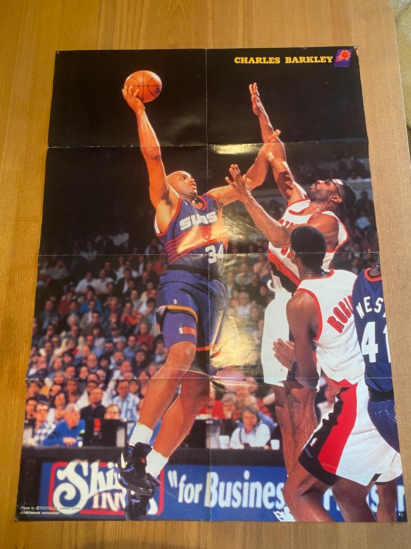 チャールズ・バークレー NBA ポスター バスケ雑誌付録 【折れ・穴アリ