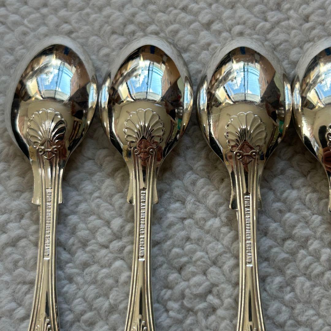 シェフィールド キングスパターン コーヒースプーン 6本セット EPNS A1