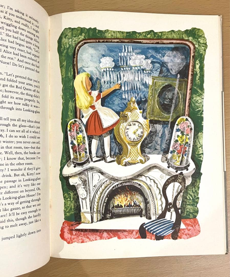 No.246 希少 古書 洋書 アンティーク 不思議の国のアリス・鏡の国の