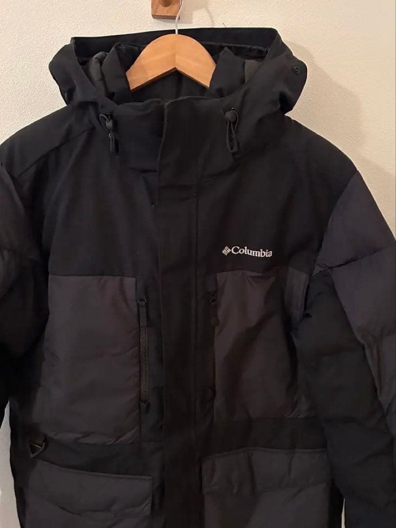 美品☆コロンビア メンズ XL ダウンジャケット オムニヒート フード
