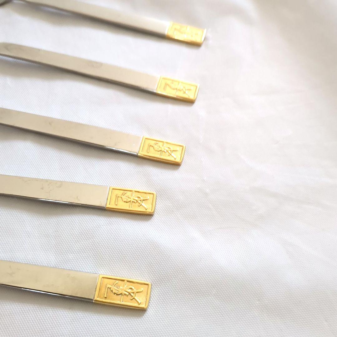 イブサンローラン 美品 スプーン5本セット カトラリー YSL - メルカリ