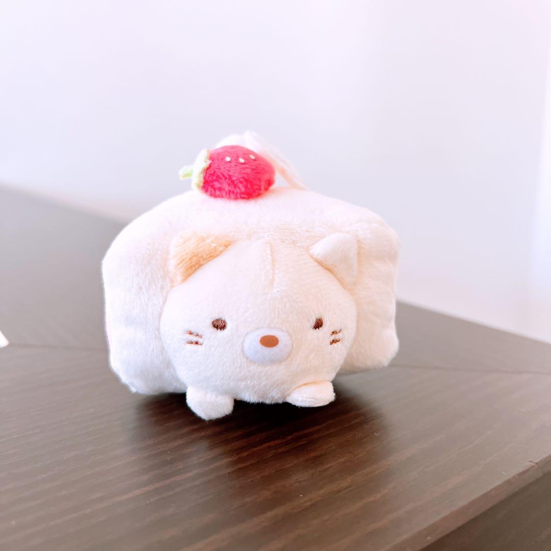 すみっコぐらし　ねこ　ショートケーキ　てのりぬいぐるみ用 すみっコぐらし 購入品紹介♡てのりぬいぐるみセット ケーキ屋さん