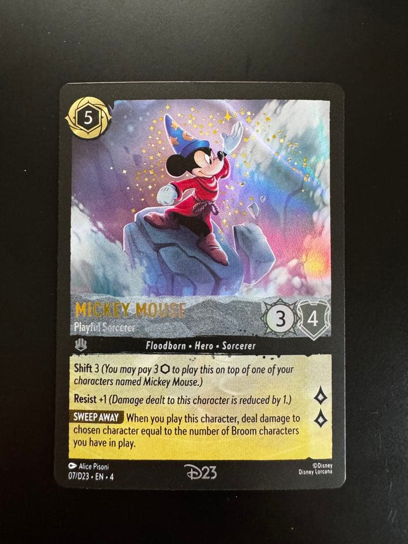 Disney ディズニー ロルカナ ミッキー / D23 限定 プロモ PSA用 ミッキーマウス P（プロモ） [25/P1・JA・1]『物語の始まり』ロルカナ