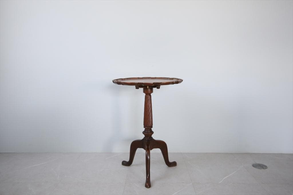 英国アンティーク◇木製チルトトップテーブル/折畳式机サイドテーブル(92-198 英国アンティーク◇木製チルトトップテーブル/折畳式机サイドテーブル