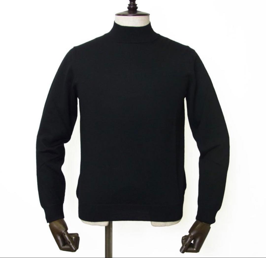 【着用１回のみ】ZANONE 12ゲージモックネック25AW 44 定価5.4万 ザノーネ / ZANONE / モックネック ニット / ウール / 12ゲージ 12G
