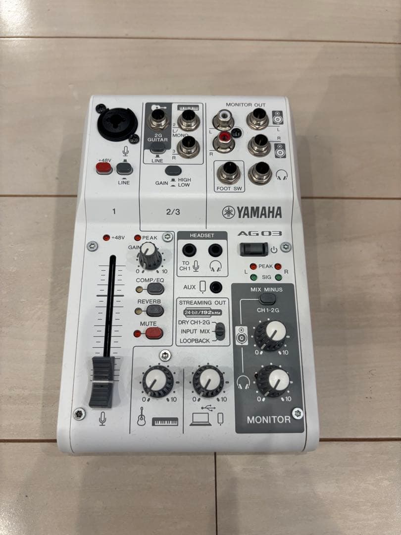 YAMAHA AG03 MK2 ミキサー（箱無し） 中古】 ミキサー ヤマハ YAMAHA AG03 mk2 W ライブストリーミング