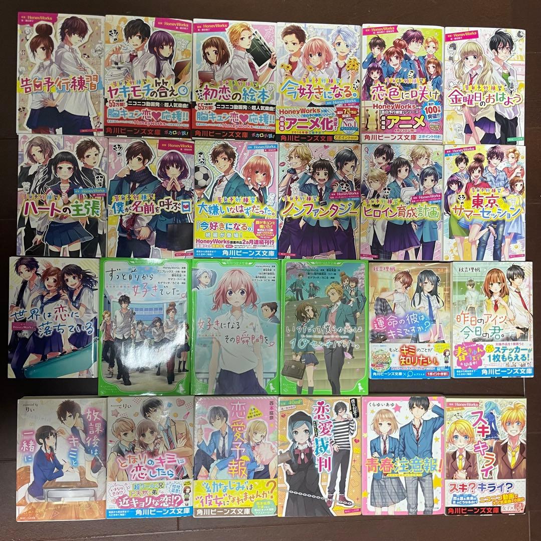 HoneyWorks 告白予行練習シリーズ 他 小説セット - メルカリ