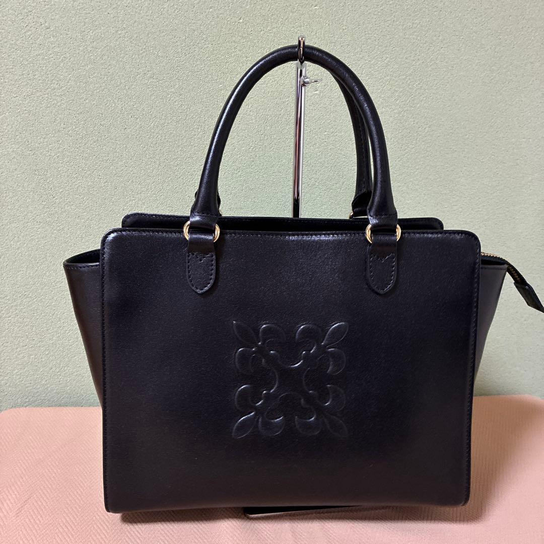 ラシット　2wayハンドバッグ　黒　ブラック　レザー russet ラシット オールレザー 2way ショルダーバッグ ブラック 黒