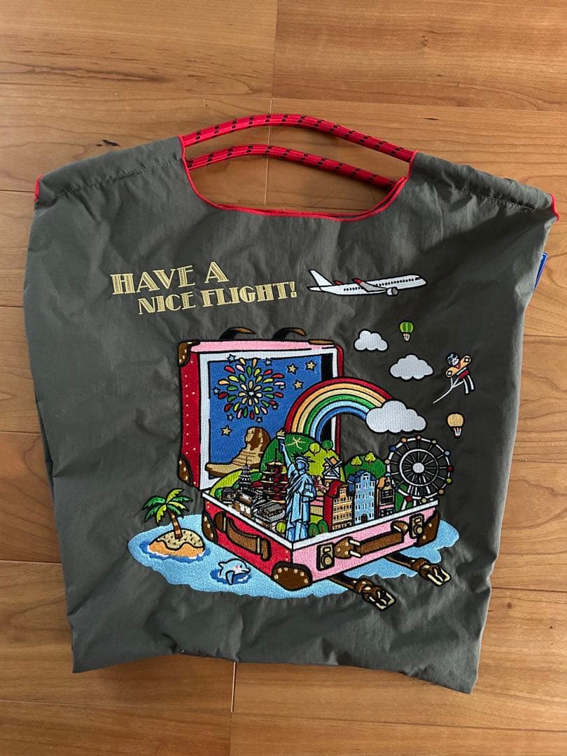 JALコラボ第一弾　Ball & Chain エコバッグ グレー Ball&ChainとJALが初コラボ、オリジナルバッグ発売 | AIRLINE web