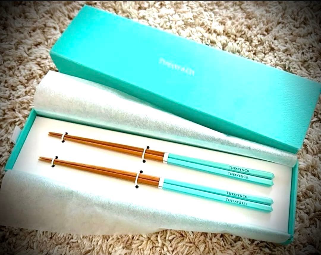 Tiffany オリジナル夫婦箸 / 正規箱&正規紙袋付き 非売品】ティファニー 夫婦箸 - メルカリ
