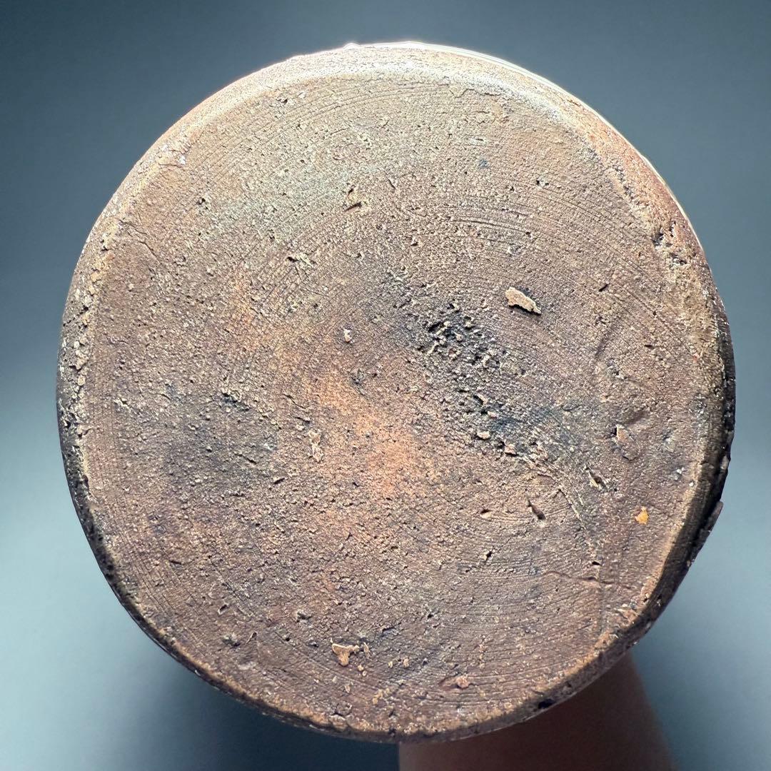 古唐津 輪線文大徳利 花瓶 発掘品 蒐集家放出品 桃山〜江戸初期 古美術