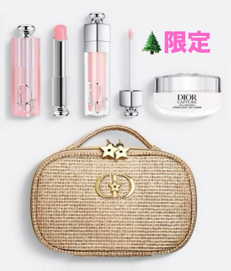 ディオール　2025 ホリデー　限定　ポーチ　コフレセット　新品未使用 新品】ディオール dior 2025ホリデーオファー(限定品) リップ ポーチ
