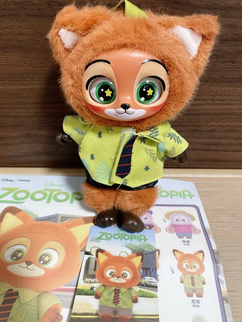 Rika☆miniso ズートピア　クレイジーアニマル　ニック　ぬいぐるみ MINISO ズートピア ぬいぐるみペンダント Zootopia ニックA - メルカリ