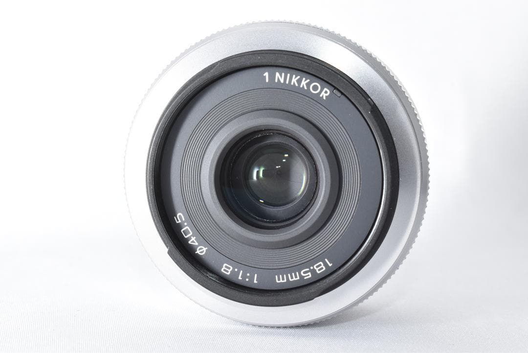 【美品】ニコン Nikon 1 NIKKOR 18.5mm f1.8 シルバー