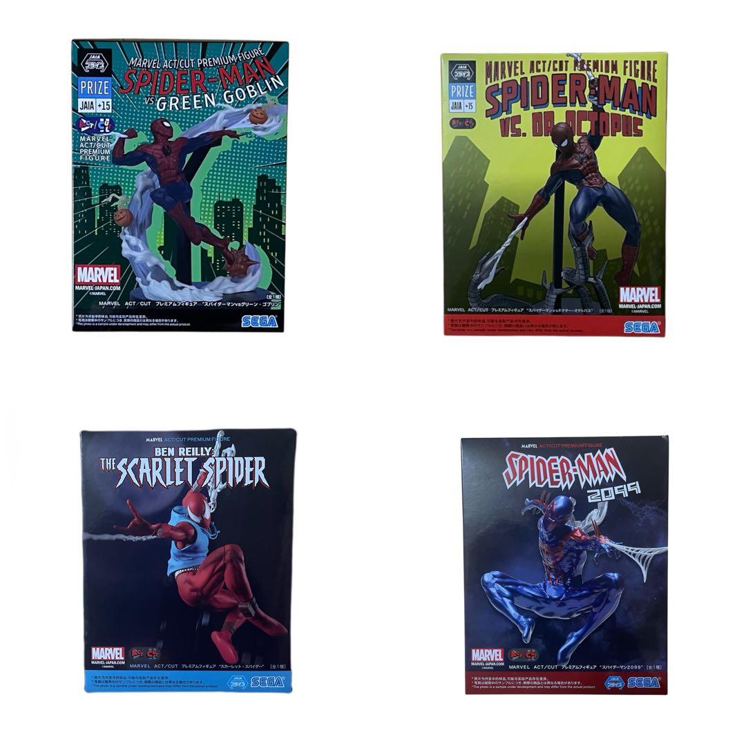 MARVEL ACT/CUTプレミアムフィギュア スパイダーマン 4種セット - メルカリ