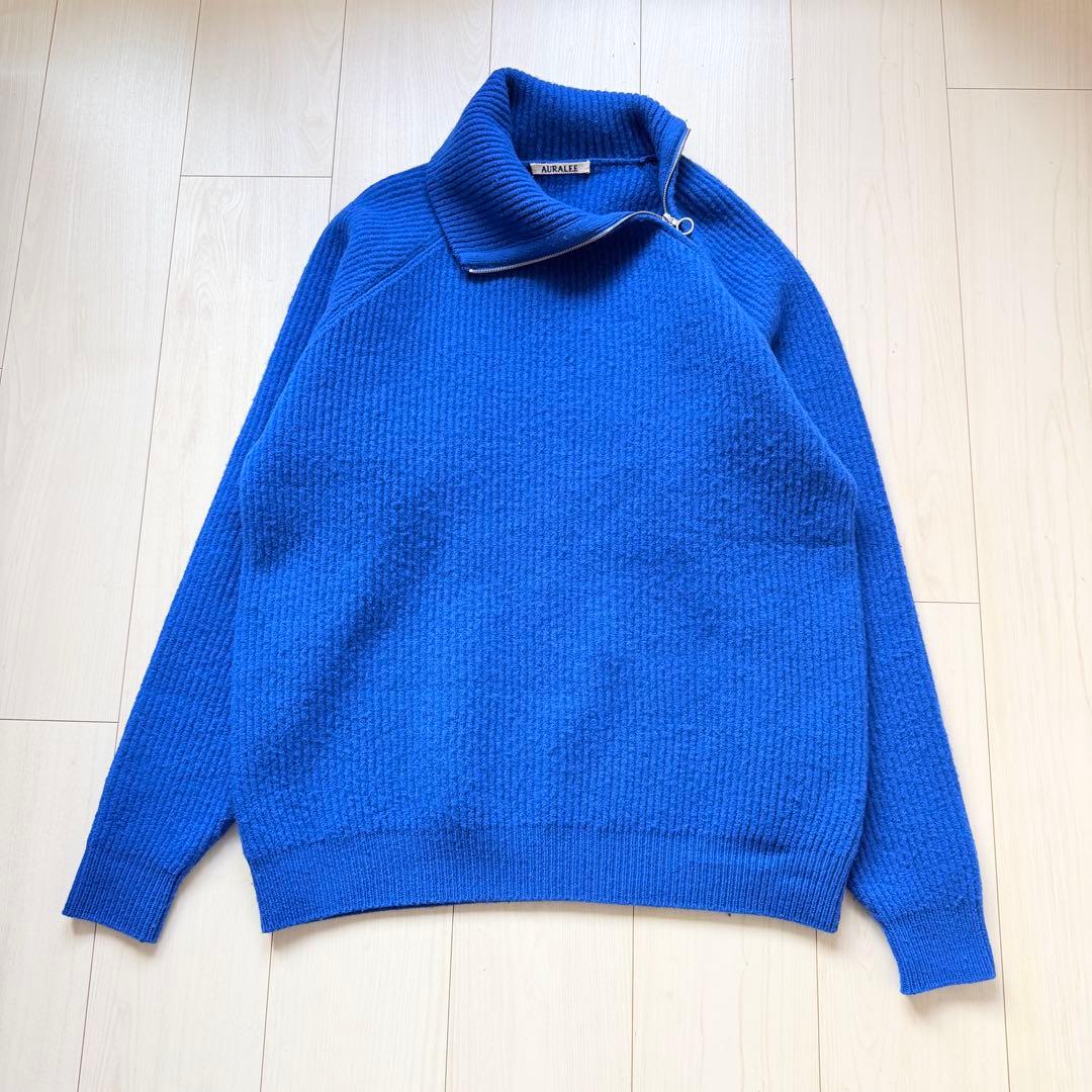 美品✨AURALEE MILLED FRENCH MERINO RIB KNIT - メルカリ