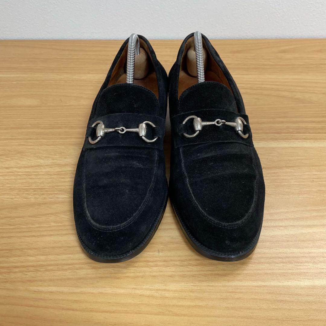 グッチ ホースビットローファー スエード ブラック 110 1362 8D - メルカリ