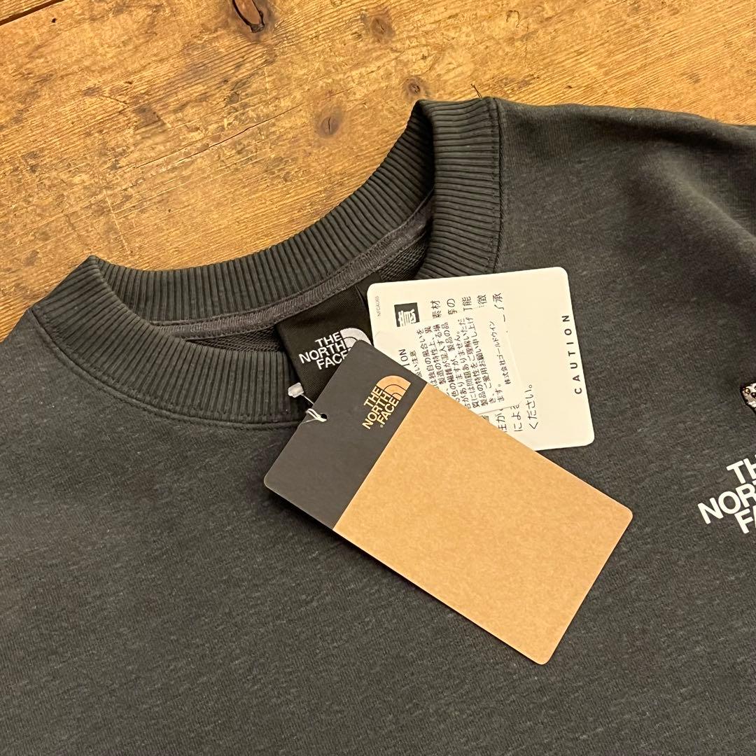 ☆新品未使用 ノースフェイス スウェットLサイズ チャコール フクロウ