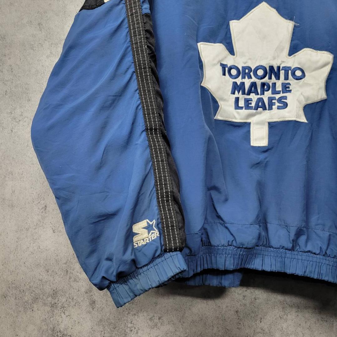 古着 90s スターター NHL トロントメープルリーフス ナイロン