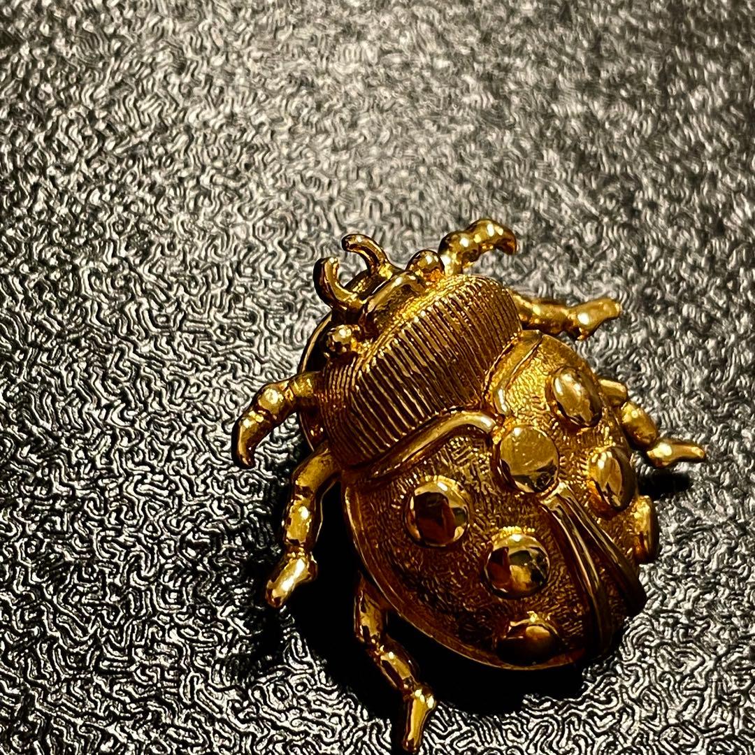 ドイツ製 Dior ディオール てんとう虫 ブローチ 昆虫 - メルカリ