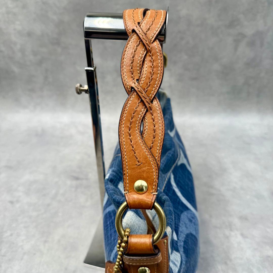 COACH コーチ ワンショルダーバッグ シグネチャー デニム 12197 - メルカリ