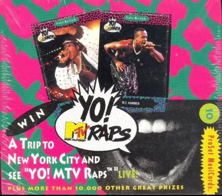 １９９１年MTV ラップトレーディングカード ３６パック新品未開封 ☆送料無料！☆ 1991年製 【 YO! MTV RAPS SERIES 2 】トレーディング