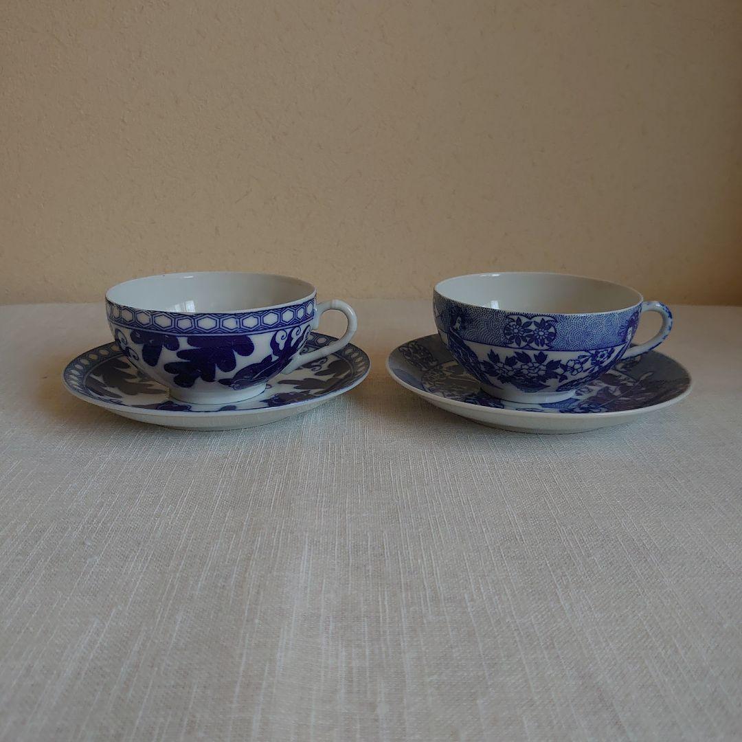 エッグシェル 透かし 金魚 芸者 カップ&ソーサー 2客 - メルカリ